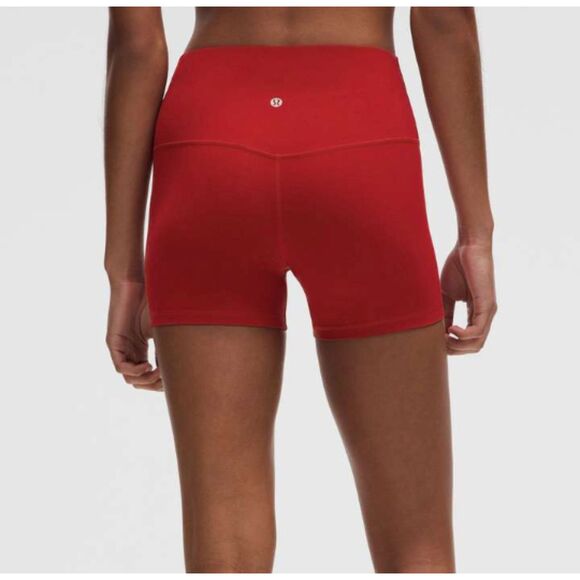 lululemon athletica Pants - Women Lululemon Align High-Rise Short 4" Dark Red Size 14 Running Athleisure